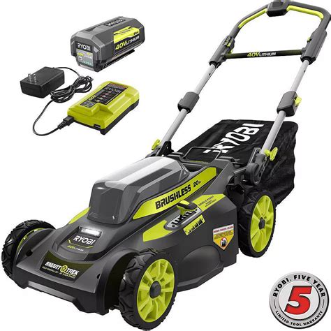 &187; Its has built-in automatic speed trigger. . Ryobi 40v brushless mower review